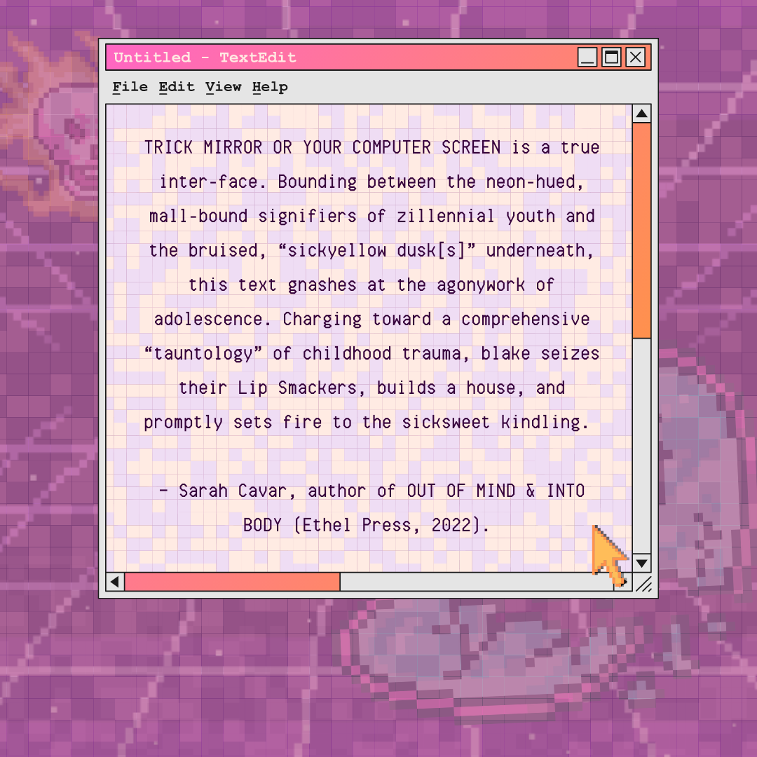 Trick Mirror or Your Computer Screen by tommy blake